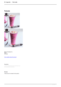 E-Liquids : Falooda - vapealicious.co.za.