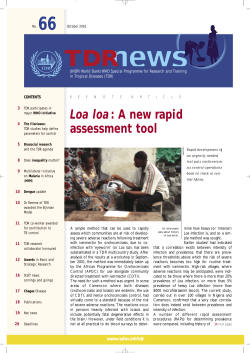 TDR co-worker awarded for contribution to TB control