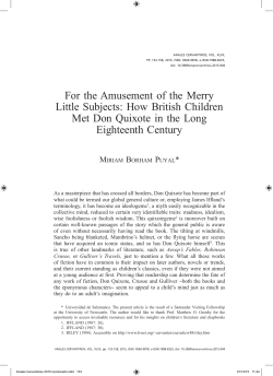 For the Amusement of the Merry Little Subjects: How British Children