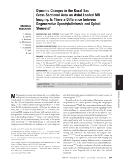 Dynamic Changes in the Dural Sac Cross