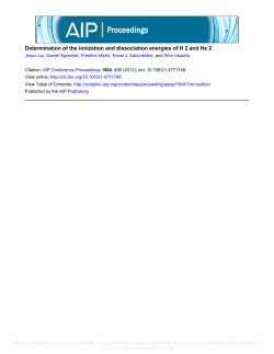 Determination of the ionization and dissociation energies of H2 and