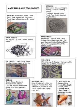 materials and techniques.