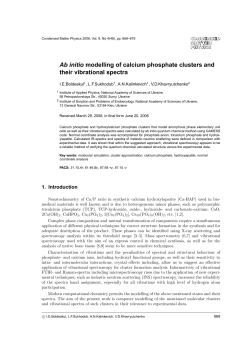 Ab initio modelling of calcium phosphate clusters and their