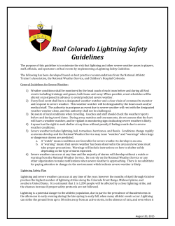 Real Colorado Lightning Safety Guidelines