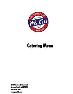 Catering Menu
