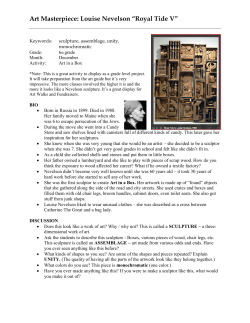 Art Masterpiece: Louise Nevelson “Royal Tide V”