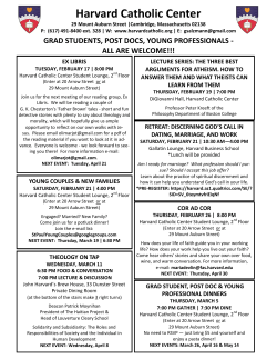 harvard business school - Harvard Catholic Center