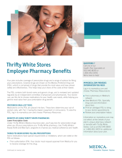 Thrifty White Stores Employee Pharmacy Benefits