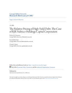 The Relative Pricing of High-Yield Debt: The Case of