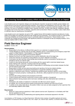 Field Service Engineer