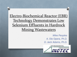 Electro-Biochemical Reactor (EBR) technology - CLU-IN