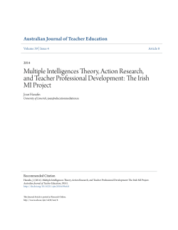 Multiple Intelligences Theory, Action Research