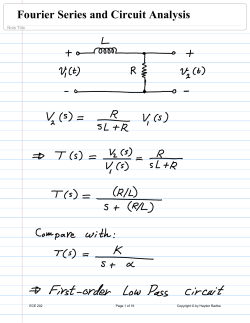 Fourier series and Circuit Analysis.jnt