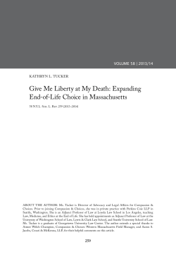 Give Me Liberty at My Death: Expanding End-of