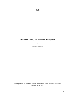 Population and Poverty - Center For Global Development