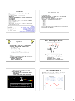 Lightbulbs How does a lightbulb work?
