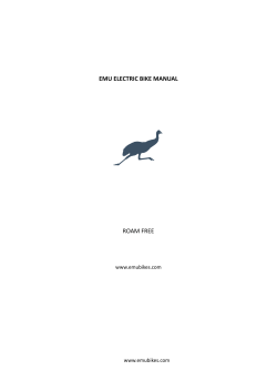Emu Electric Bike Manual AT 16 July 2015
