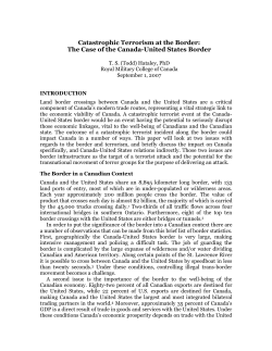 The Case of the Canada-United States Border