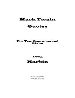 Mark Twain Quotes Score