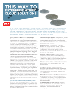 7 Must Haves for Enterprise Hybrid Cloud