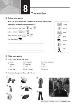 The weather - Burlington Books