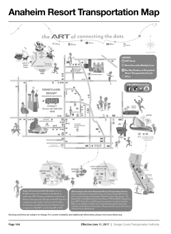 Anaheim Resort Transportation Map