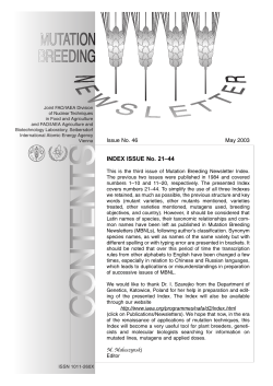 No.46, May 2003 - Nuclear Sciences and Applications