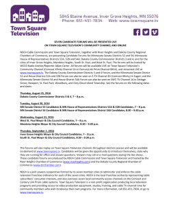 Candidate Forum Schedules - City of Inver Grove Heights