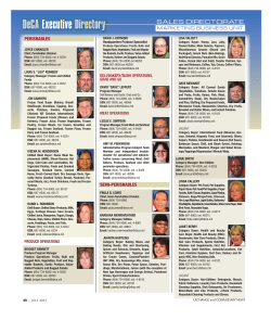 DeCA Executive Directory - Executive Business Media