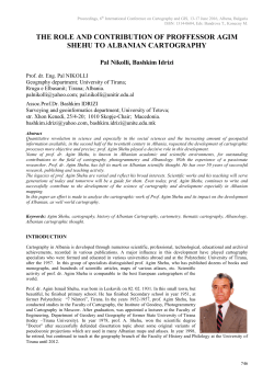 the role and contribution of proffessor agim shehu to albanian