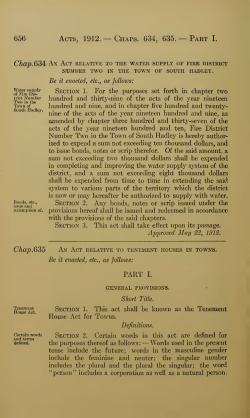 Acts and resolves passed by the General Court