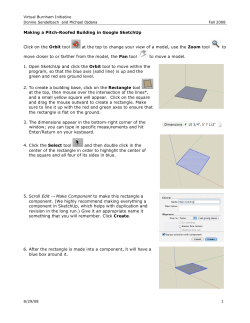 Making a Pitch-Roofed Building in Google SketchUp