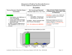 Management of Wealth of Non-Renewable Resources Norway