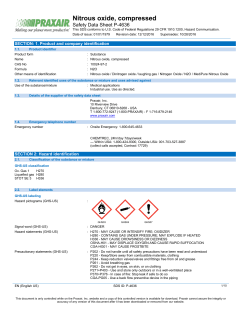 Nitrous oxide, compressed