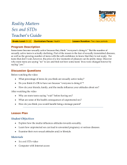 Reality Matters Sex and STDs