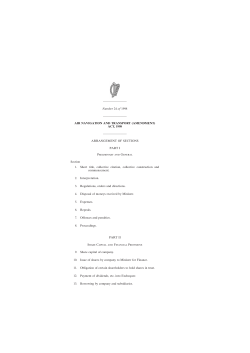 AIR NAVIGATION AND TRANSPORT (AMENDMENT) ACT, 1998