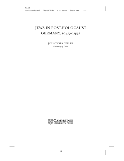 jews in post-holocaust germany, 1945&ndash;1953 - Assets