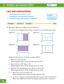 206 1 Rectangle ABCD has length 6 cm and width 4 cm. Look at the