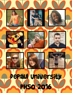 Get to Know Your PHSO - College of Liberal Arts and Social Sciences