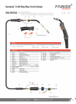 SuregripTM A-LW Mig/Mag Torch Range