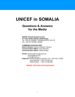 UNICEF in SOMALIA