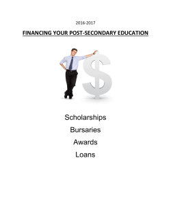Scholarships Bursaries Awards Loans