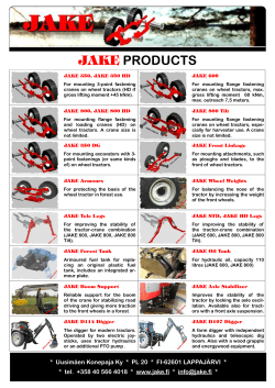 jake products - Svensson Maskin AB