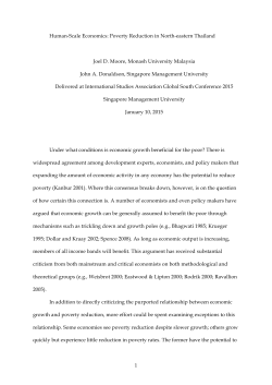 Moore and Donaldson - Poverty Reduction Northern Thailand ISA