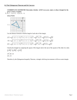 COORDINATE GEOMETRY Determine whether is an acute, right, or