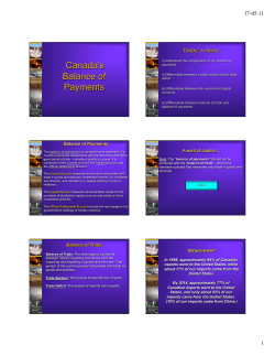 Balance of Payments