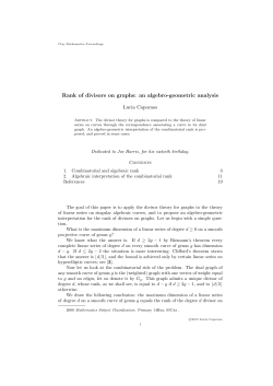 Rank of divisors on graphs: an algebro-geometric
