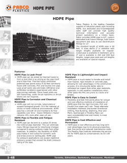 HDPE PIPE - Fabco Plastics
