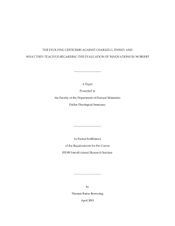 the evolving criticisms against charles g. finney