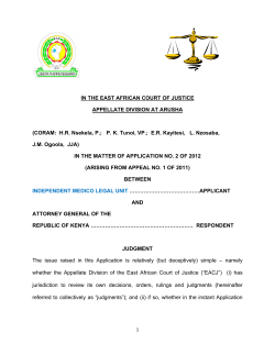 AG_MedLegalUnit_v_Ke.. - East African Court Of Justice